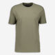 Camouflage Green Chevron Textured T Shirt - Image 1 - please select to enlarge image