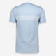 Sky Blue & White Striped T Shirt - Image 2 - please select to enlarge image