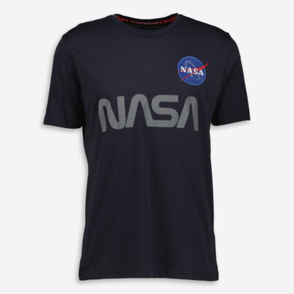 Navy Logo T Shirt  - Image 1 - please select to enlarge image