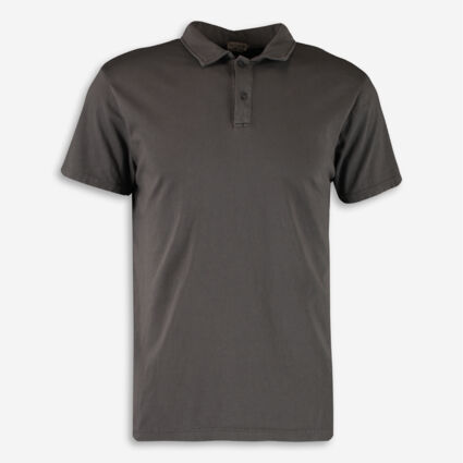 Charcoal Jersey Polo Shirt - Image 1 - please select to enlarge image