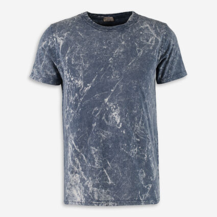 Navy Tie Dye T Shirt - Image 1 - please select to enlarge image
