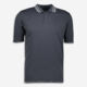Grey Contrast Polo Shirt - Image 1 - please select to enlarge image
