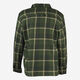 Green Checkered  Fleece Overshirt  - Image 2 - please select to enlarge image