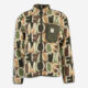 Green Logo Patterned Fleece Jacket  - Image 1 - please select to enlarge image