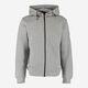 Grey Zipper Hoodie - Image 1 - please select to enlarge image