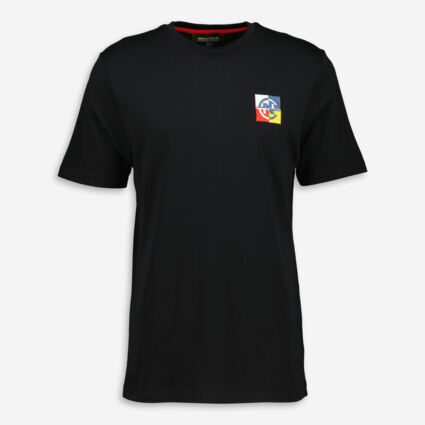 Black Samana Back Logo T Shirt - Image 1 - please select to enlarge image