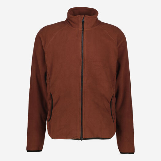 Burnt Orange Polar Fleece Jacket  - Image 1 - please select to enlarge image