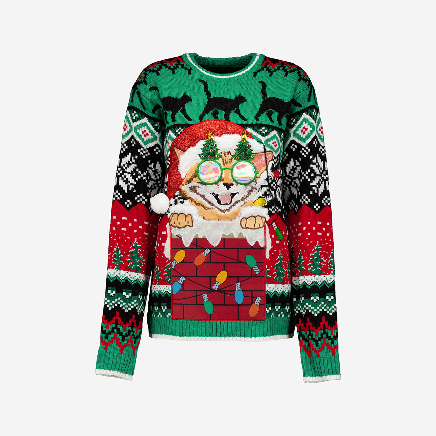Green Lion Cub Interactive Christmas Jumper TK Maxx UK