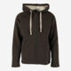 Dark Olive Fleece Lined Hoodie - Image 1 - please select to enlarge image