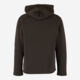 Dark Olive Fleece Lined Hoodie - Image 2 - please select to enlarge image