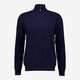 Navy Zip Neck Cashmere Jumper - Image 1 - please select to enlarge image