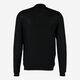 Black Plain Jersey Wool Turtle Neck Jumper - Image 2 - please select to enlarge image