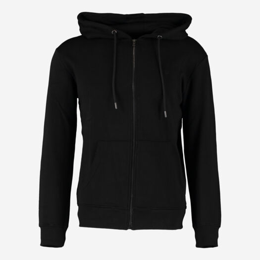 Black Hoodie Drawstring Sweater - Image 1 - please select to enlarge image