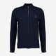 Navy Cable Knit Zip Cardigan - Image 1 - please select to enlarge image