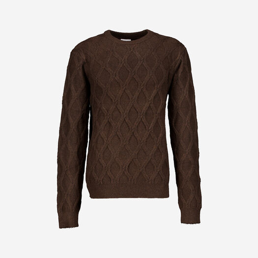 Brown Ogee Knit Jumper - Image 1 - please select to enlarge image