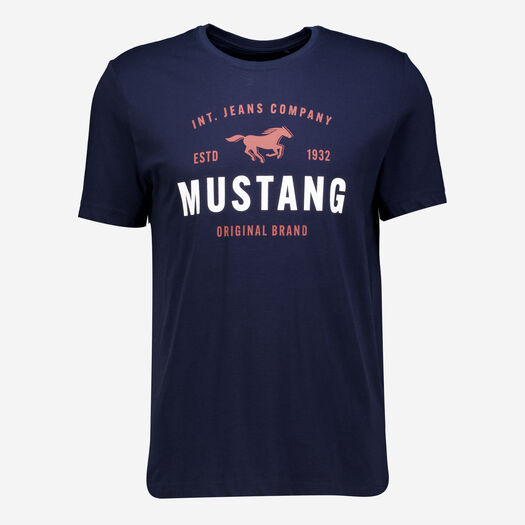 Dunkelblaues T-Shirt mit Logo  - Bild 1 - bitte auswählen, um das Bild zu vergrößern