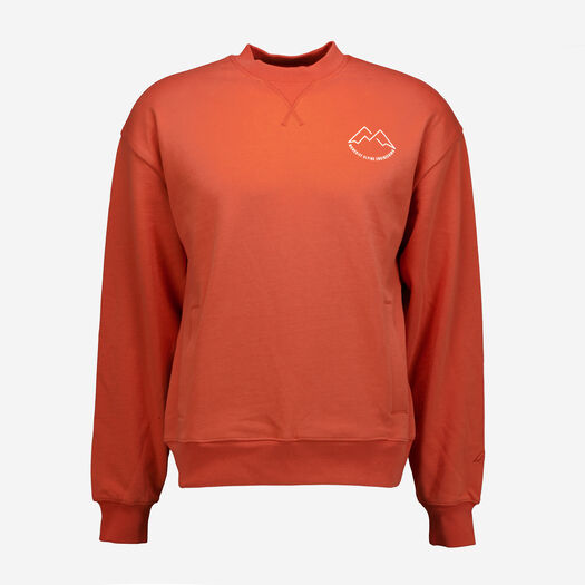 Washed Orange Pocket Sweatshirt - Image 1 - please select to enlarge image