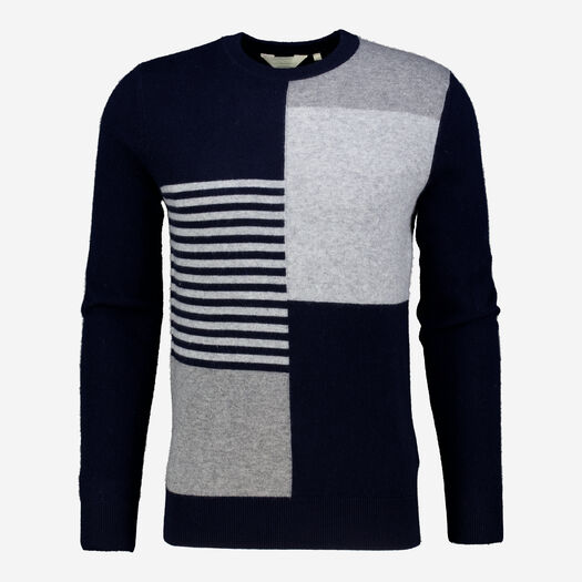 Dunkelblauer Pullover aus Kaschmir - Bild 1 - bitte auswählen, um das Bild zu vergrößern