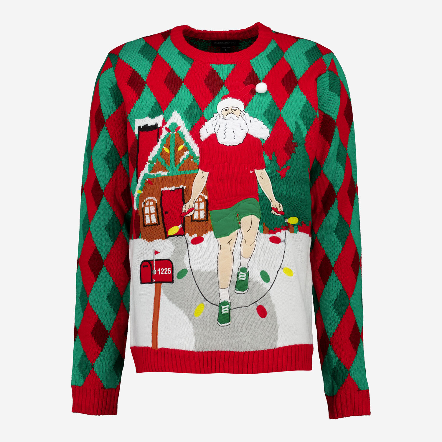 Multicolour Jump Rope Santa Christmas Jumper TK Maxx UK