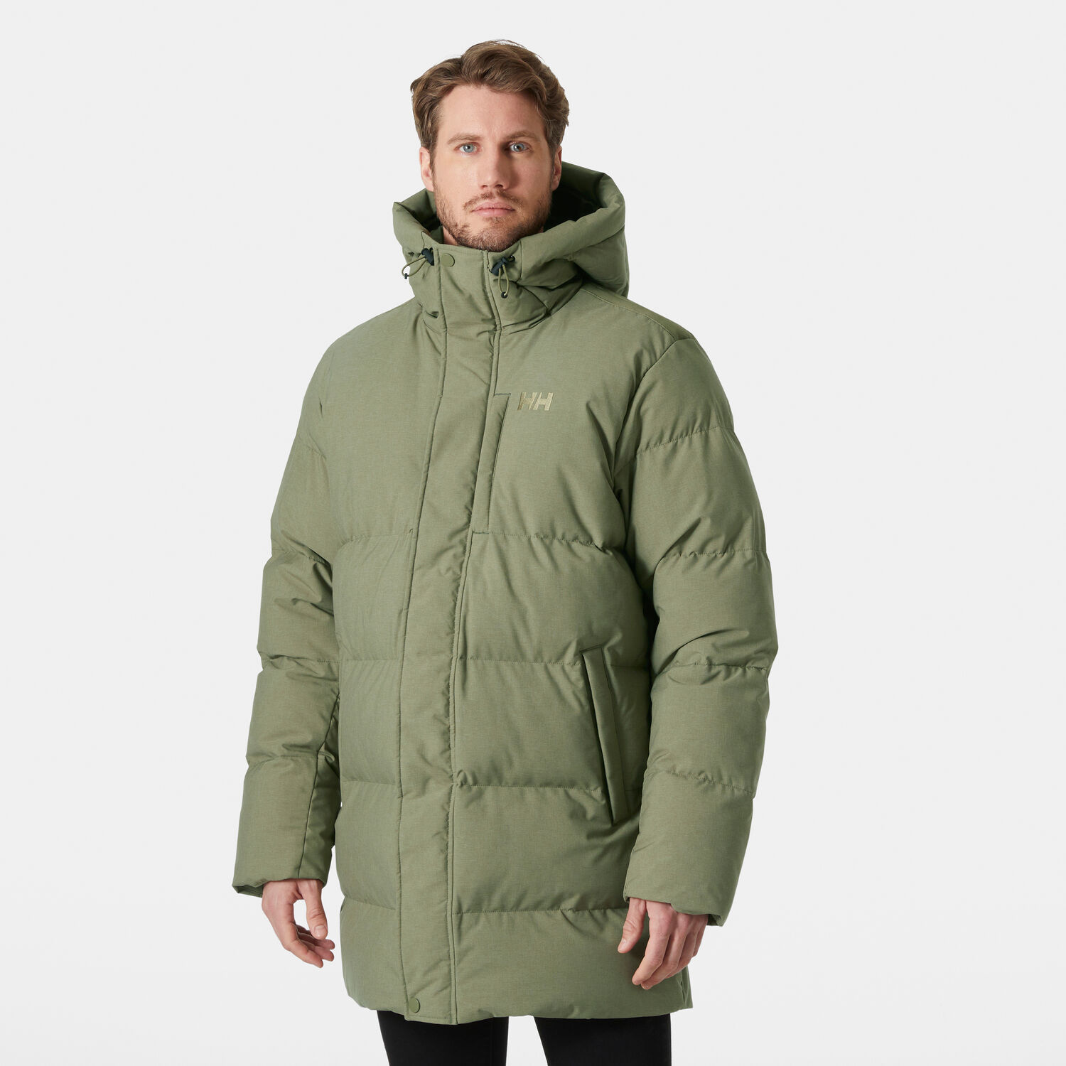 Olive Green Puffy Parka Coat TK Maxx UK