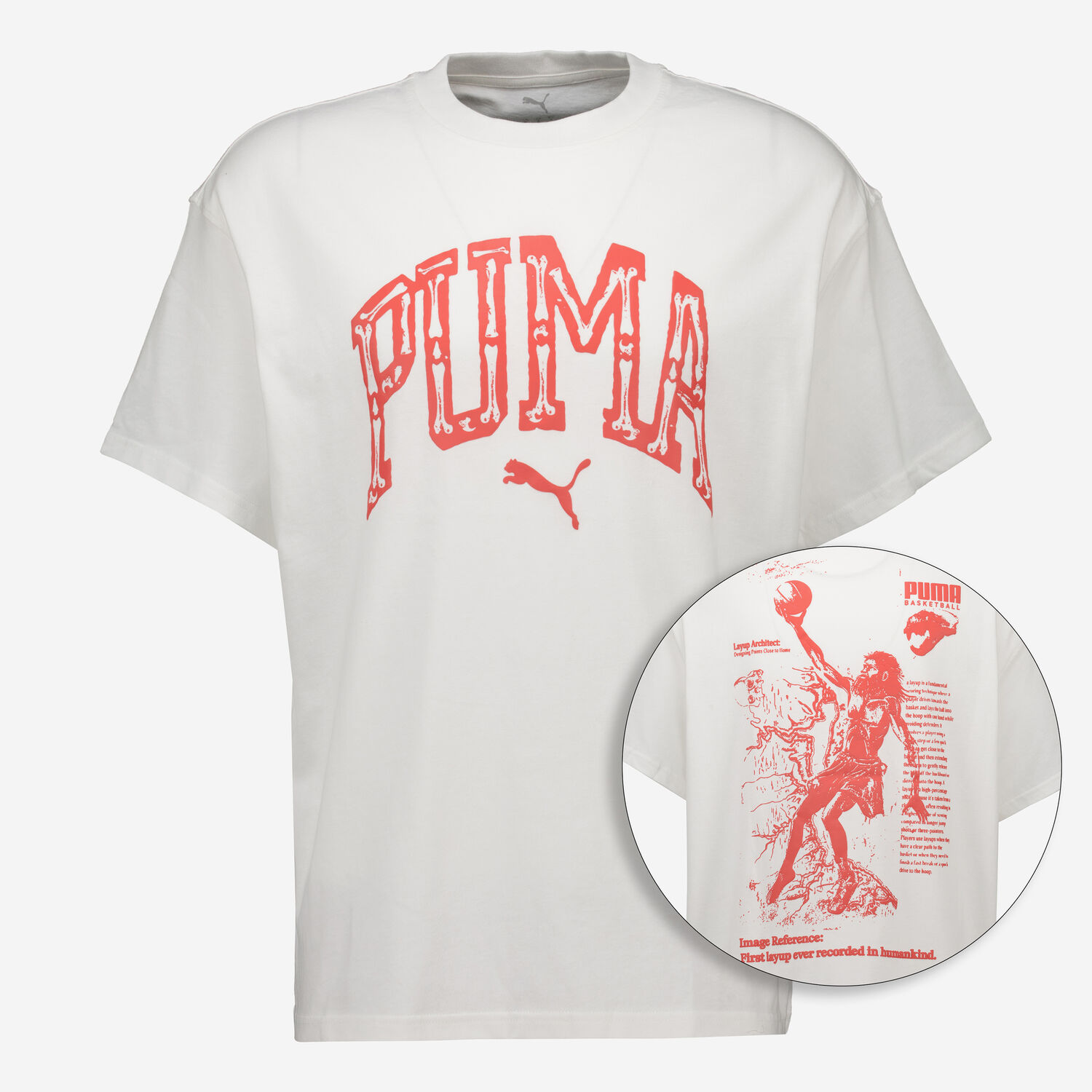 White Basketball Graphic T Shirt TK Maxx UK