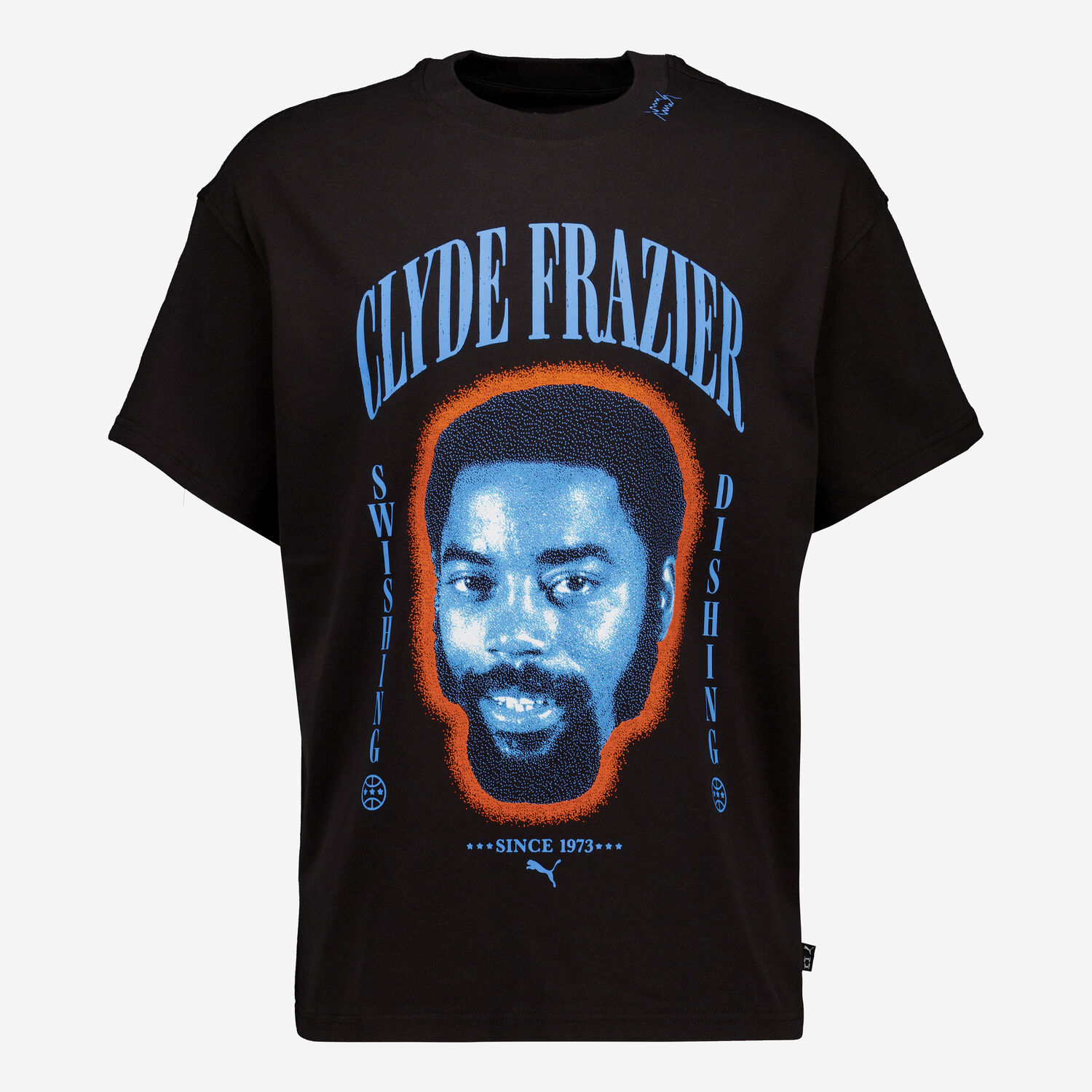 Black Clyde Frazier Graphic T Shirt TK Maxx UK - Main Image