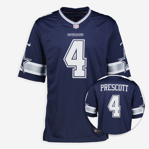 Dunkelblaues T-Shirt mit Dak-Prescott-Motiv - Bild 1 - bitte auswählen, um das Bild zu vergrößern