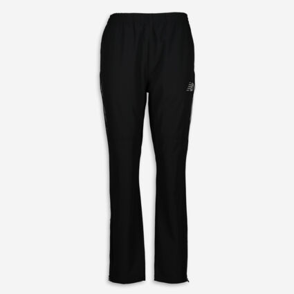 Black Tapered Reflective Trim Joggers - Image 1 - please select to enlarge image