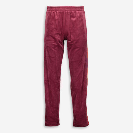 Purple Velour Joggers - Image 1 - please select to enlarge image