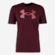 Burgundy Classic Monogram T Shirt - Image 1 - please select to enlarge image