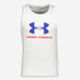 White Branded Vest - Image 1 - please select to enlarge image