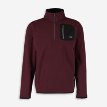 Burgundy Half Zip Golf Fleece