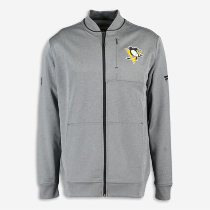 Grey Marl Zip Up Jacket - Image 1 - please select to enlarge image