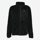 Black Fluffy Fleece Jacket  - Image 1 - please select to enlarge image