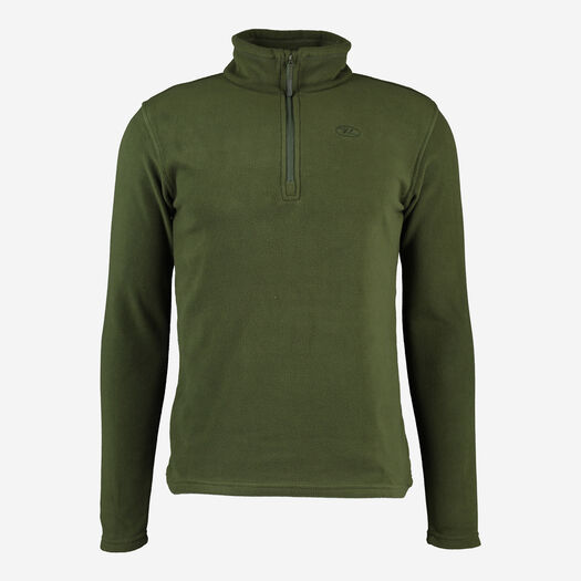 Olive Green Classic Fleece Pullover - Image 1 - please select to enlarge image