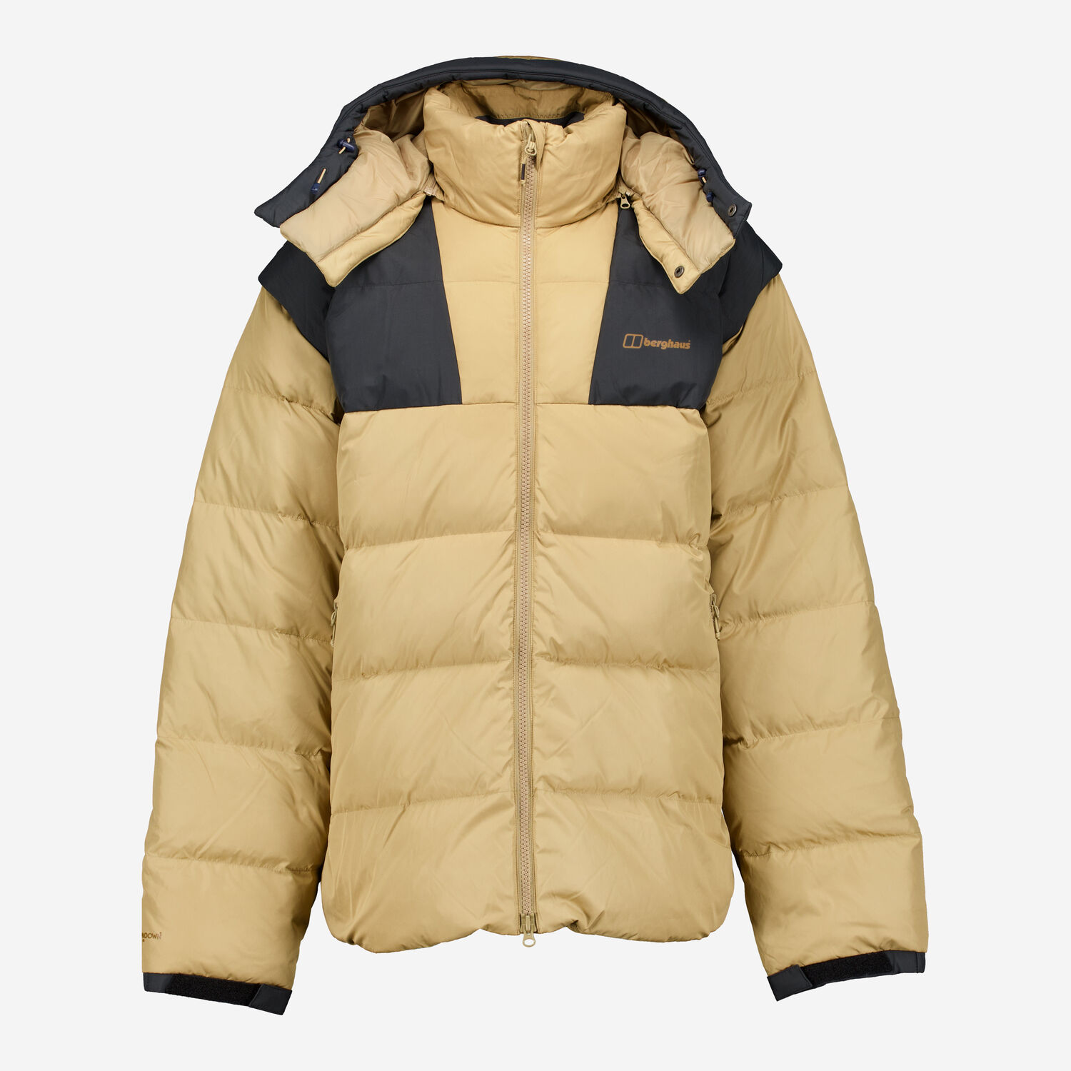 Beige Black Down Padded Jacket TK Maxx UK