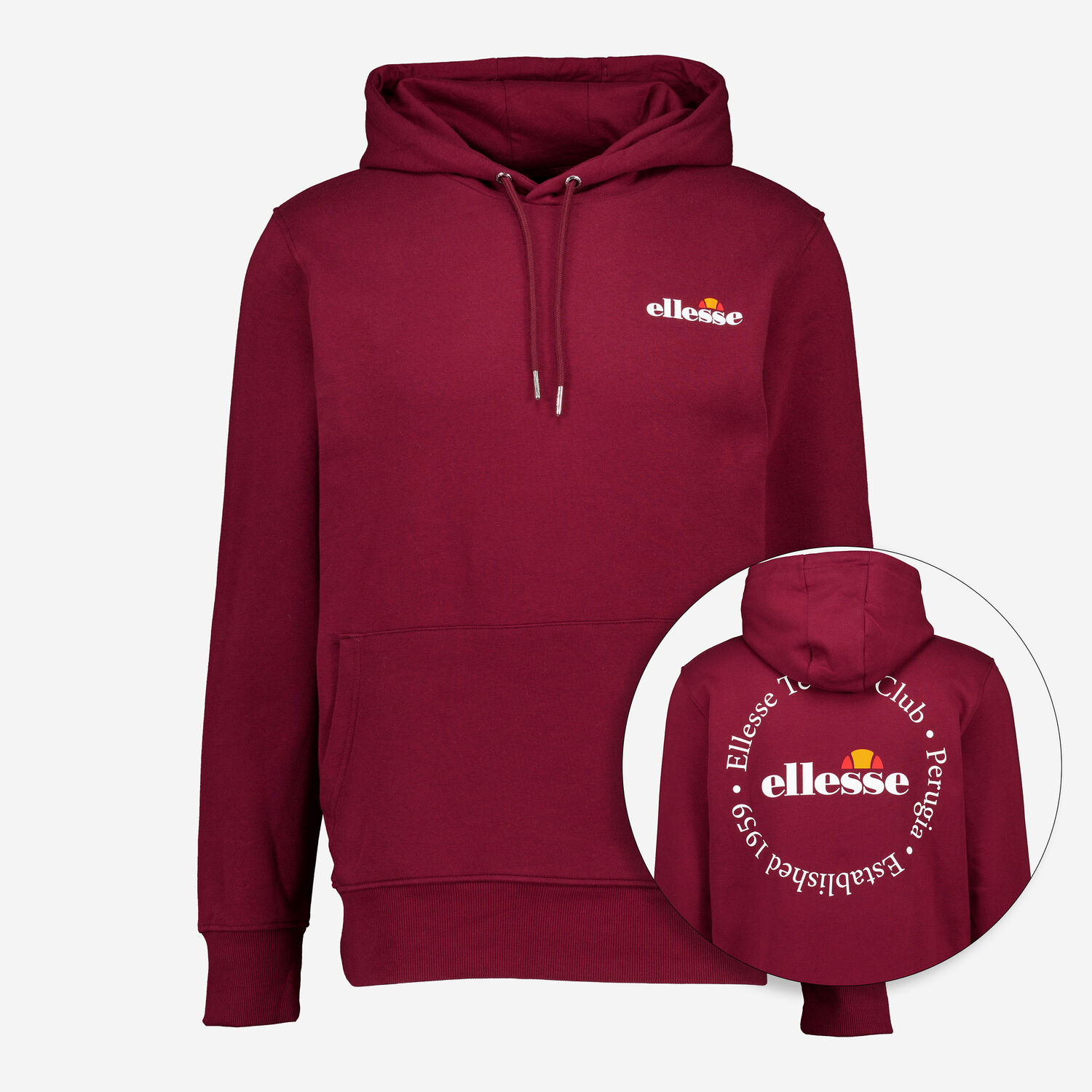Burgundy Logo Design Hoodie TK Maxx UK - Main Image