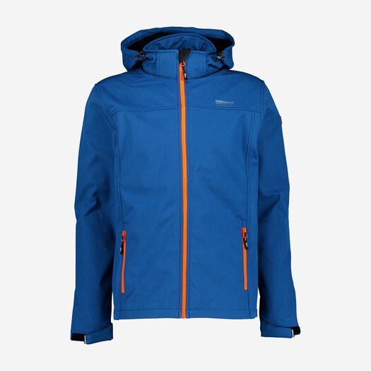 Petrol Softshell Hooded Jacket - Image 1 - please select to enlarge image