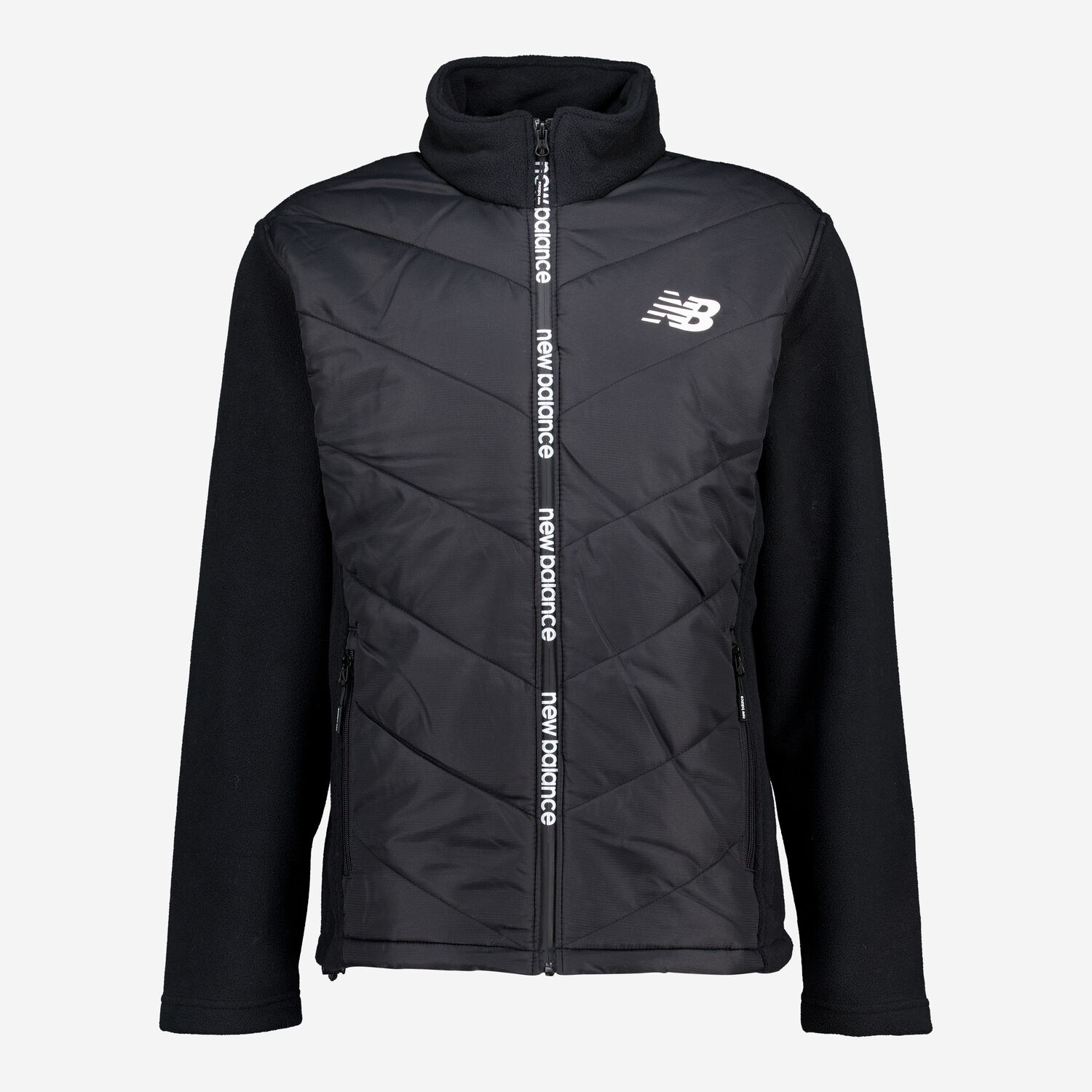 Black Hybrid Fleece Layer Jacket TK Maxx UK