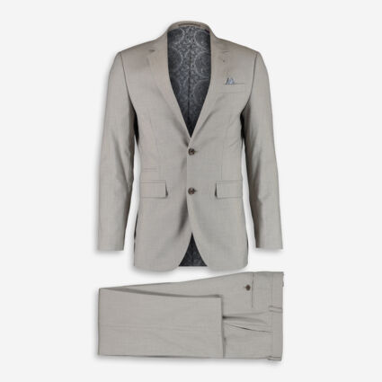 Grey Basic Two Piece Suit - Image 1 - please select to enlarge image