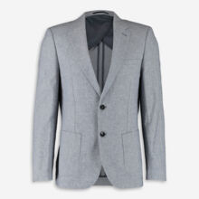 Blue Chambre Linen Blend Blazer