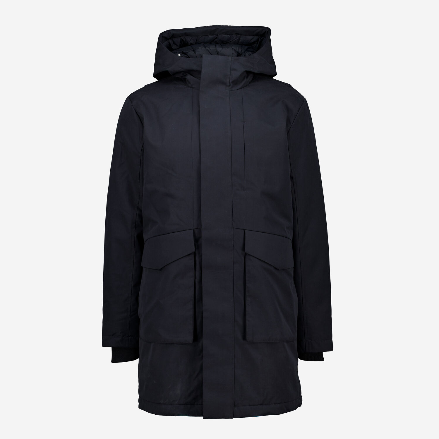 Black Longline Parka Jacket TK Maxx UK