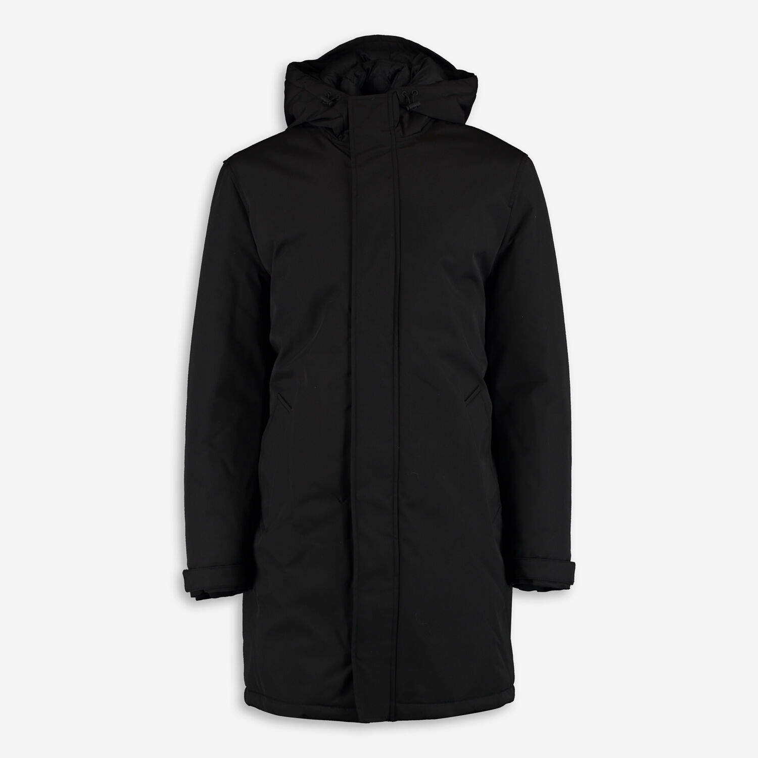 Black Longline Padded Coat