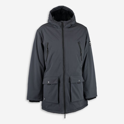 Anthracite Fleece Lined Parka - Image 1 - please select to enlarge image
