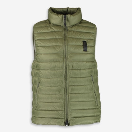 Green Padded Gilet - Image 1 - please select to enlarge image
