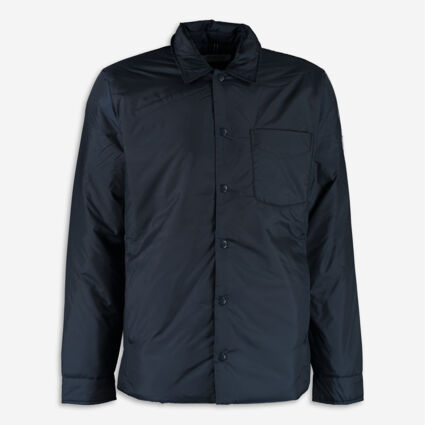 Navy Padded Shirt Jacket  - Image 1 - please select to enlarge image