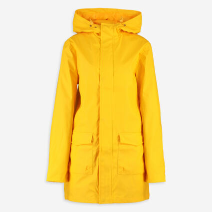 Yellow Hooded Raincoat - Image 1 - please select to enlarge image