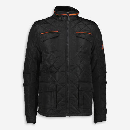 Black Quilted Jacket - Image 1 - please select to enlarge image
