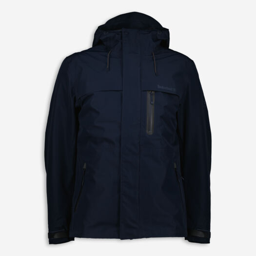 Navy Hooded Coat - Image 1 - please select to enlarge image