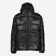 Black Shine Finish Puffer Jacket  - Image 1 - please select to enlarge image